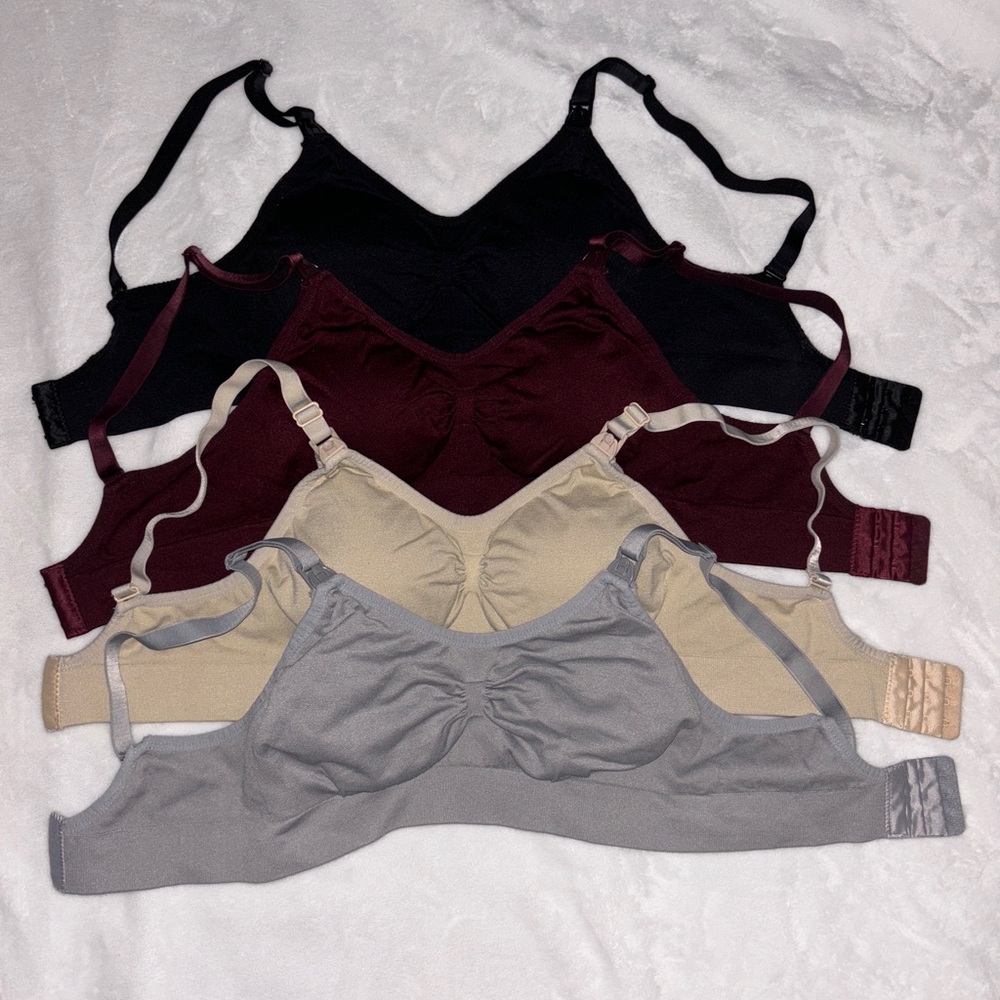 Lot of 4 nursing bras